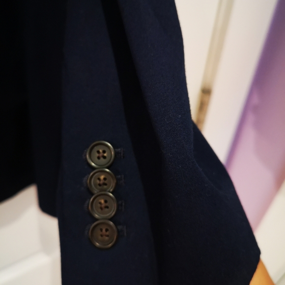 Club Monaco Cotton Navy Blazer - Picture 6 of 8